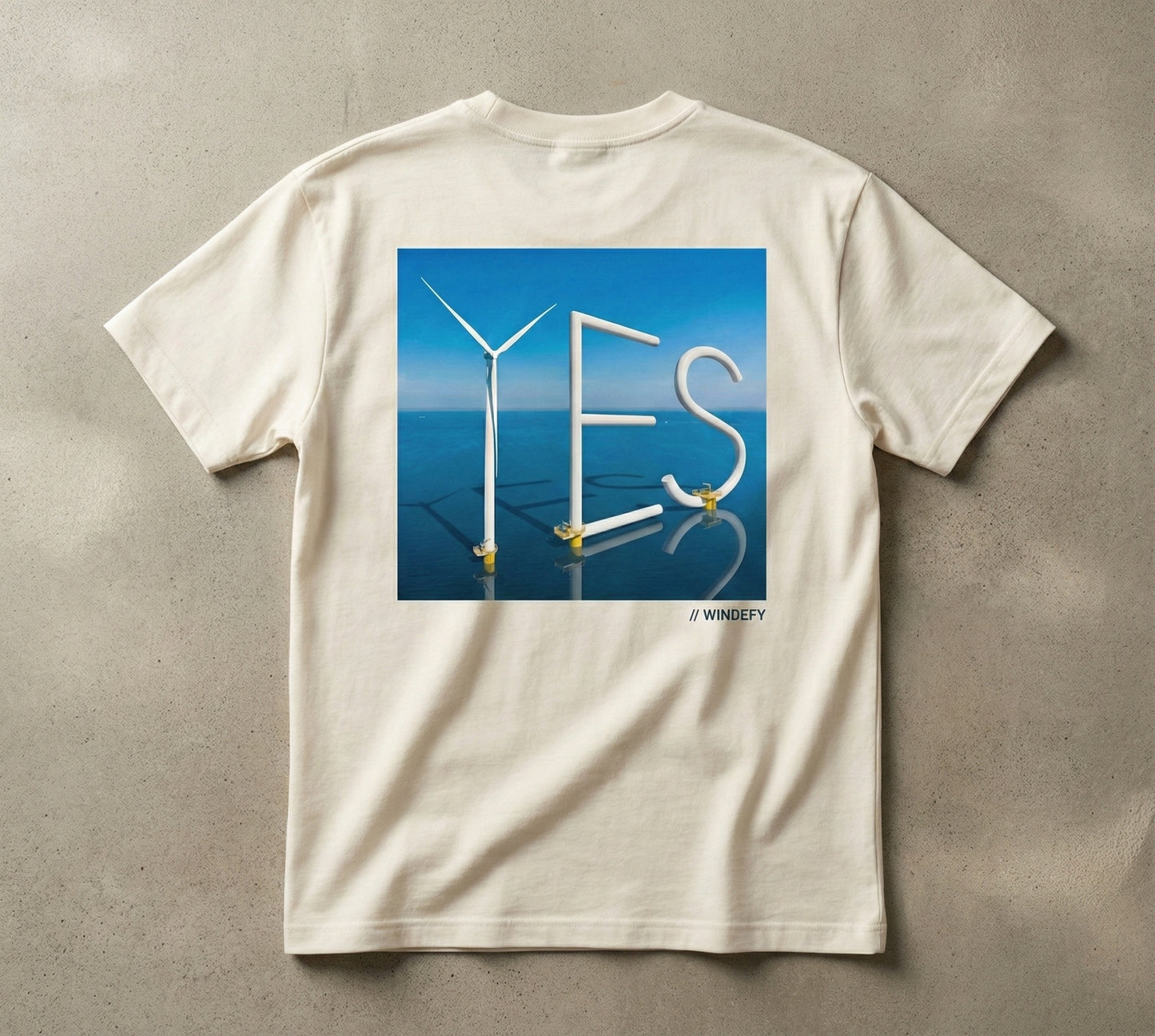 The "YES" Tee - Pro-Offshore Wind Graphic T-Shirt | WinDefy